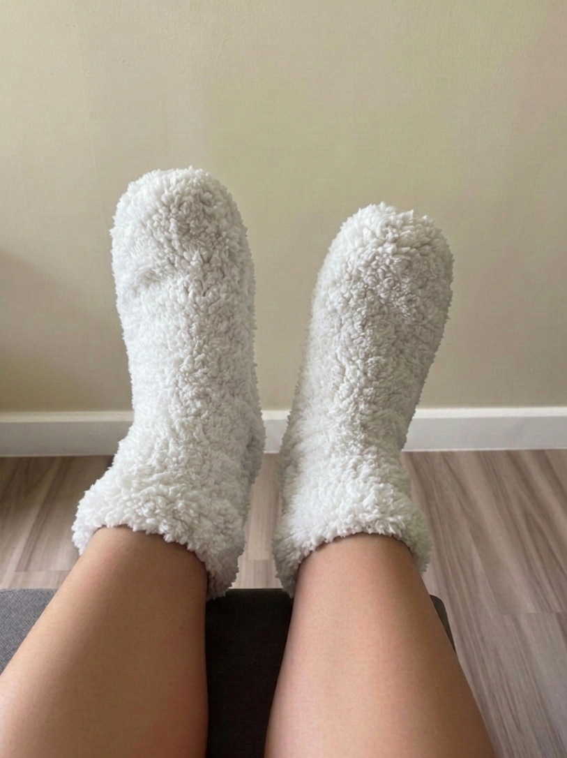 Mr. Fuzzy Socks - Cloud (White)