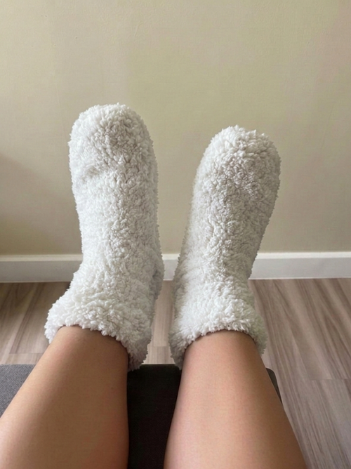 Mr. Fuzzy Socks - Cloud (White)