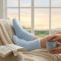 Mr. Fuzzy Comfy Socks - Morning Sky (Light Blue)