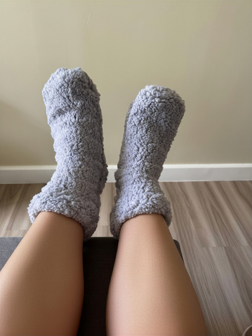 Mr. Fuzzy Socks - Moonlight (Gray)