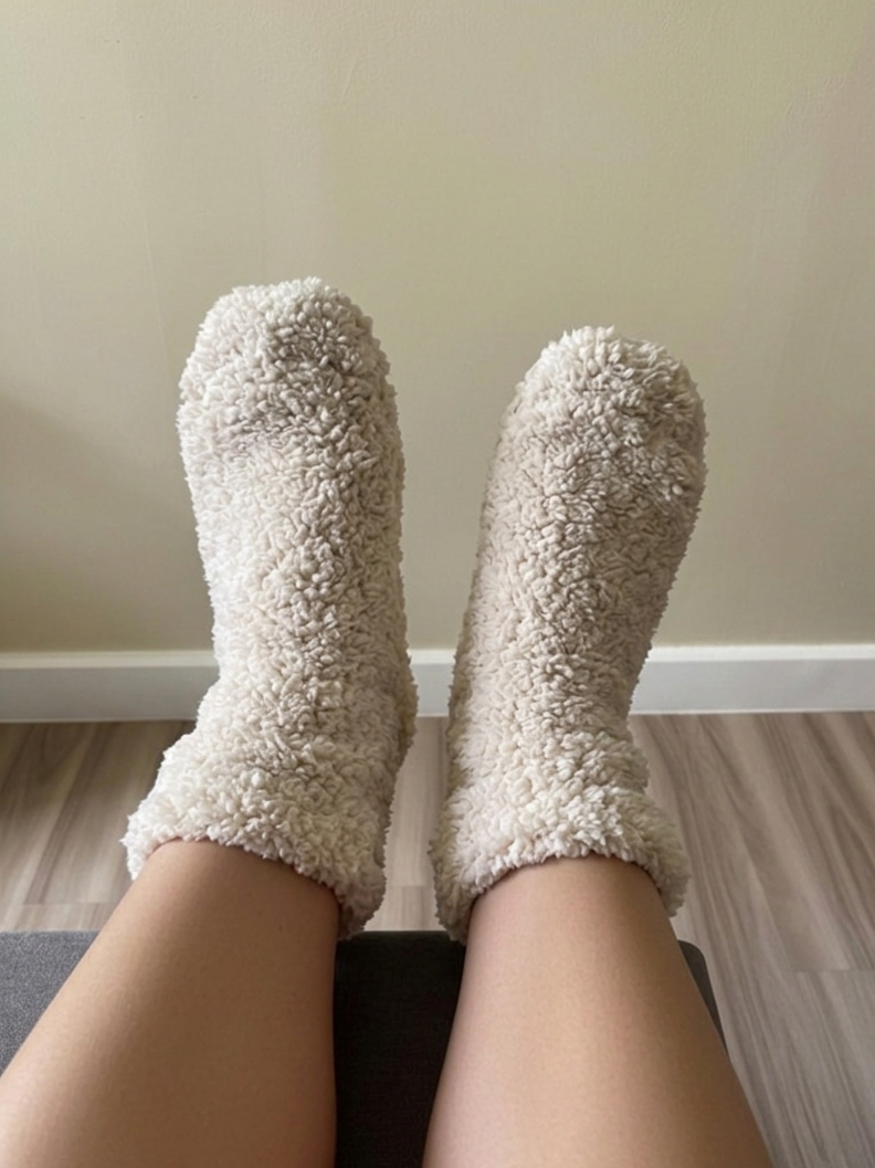 Mr. Fuzzy Socks - Sea Sand (Beige)