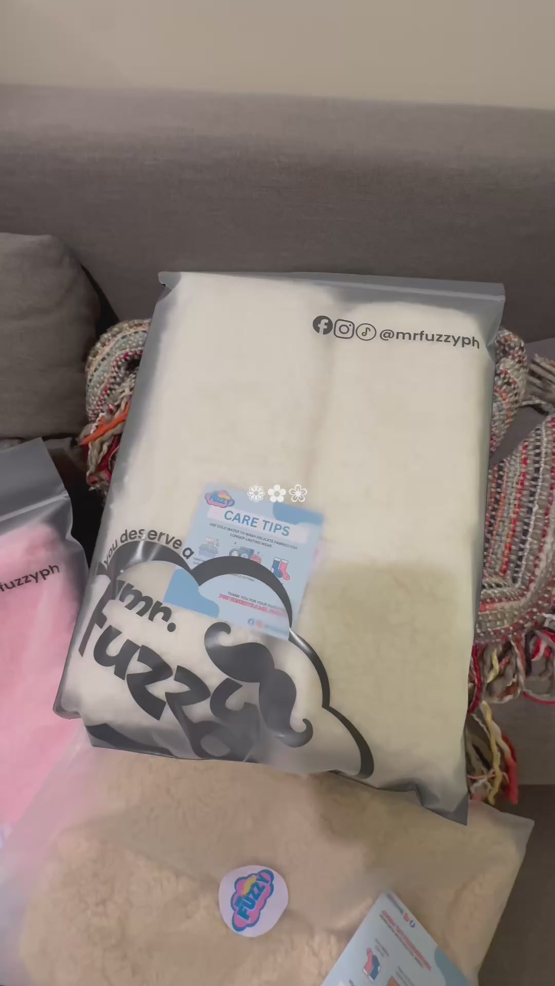 Mr. Fuzzy Socks - Cloud (White)